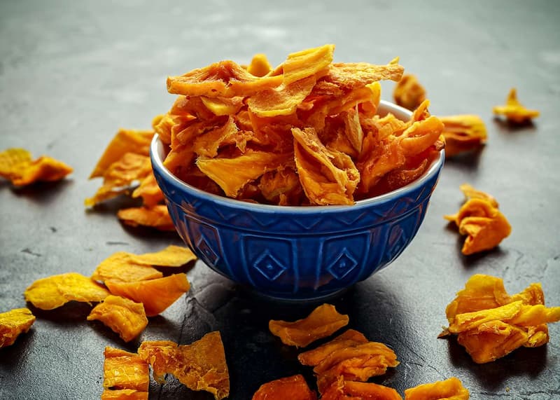 چیپس انبه خشک؛ کاهش وزن چربی سوزی حاوی ویتامین Protein