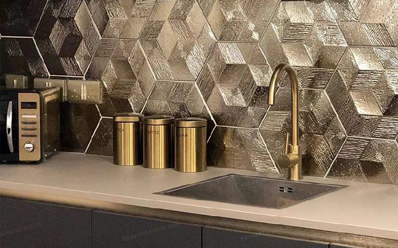 کاشی بین کابینتی خاص (سرامیک) بزرگ کوچک تزیئنی ضدآب 40 گرم