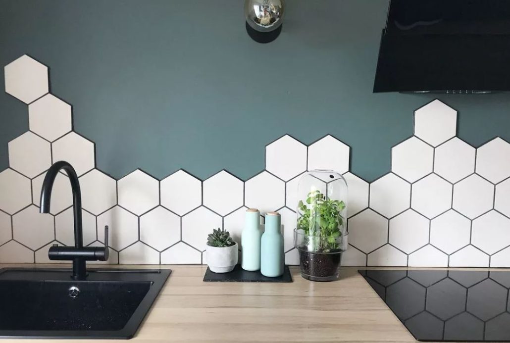 کاشی بین کابینتی جناقی (سرامیک) بزرگ کوچک محکم 40 گرم تزیئنی