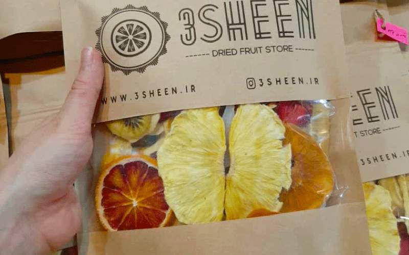 میوه خشک سه شین؛ موز هلو آناناس سیب حاوی موادمغذی Vitamin