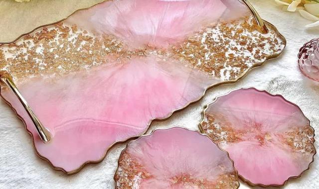 ظروف پذیرایی رزین؛ بشقاب کاسه میوه خوری مقاومت بالا قابل شستشو