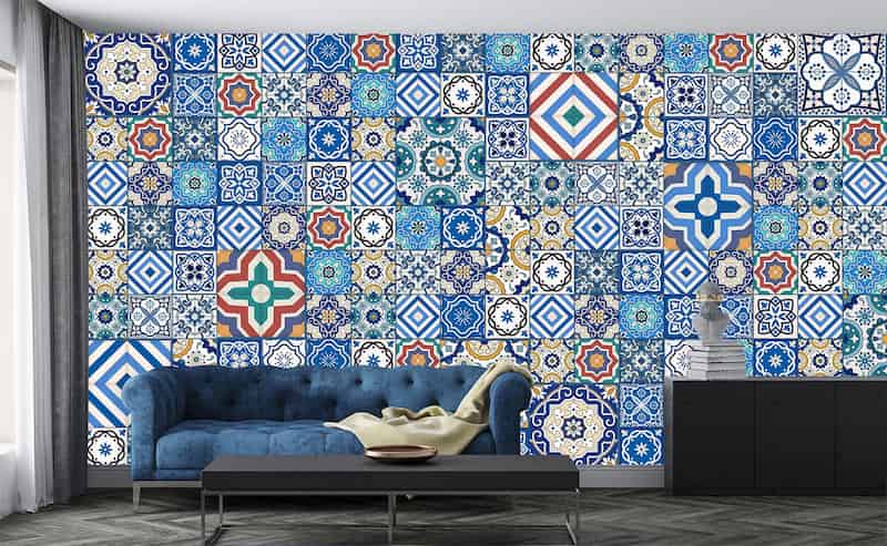 کاشی دست ساز کف؛ لعاب دار مقاوم مناسب تابلو معرق موزاییک