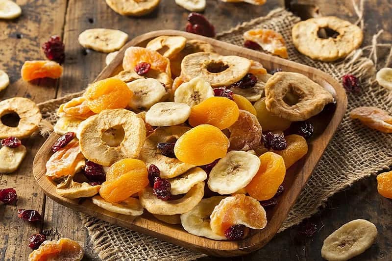 میوه خشک شیری؛ سیب گلابی موز آناناس ویتامین املاح معدنی تقویت bone