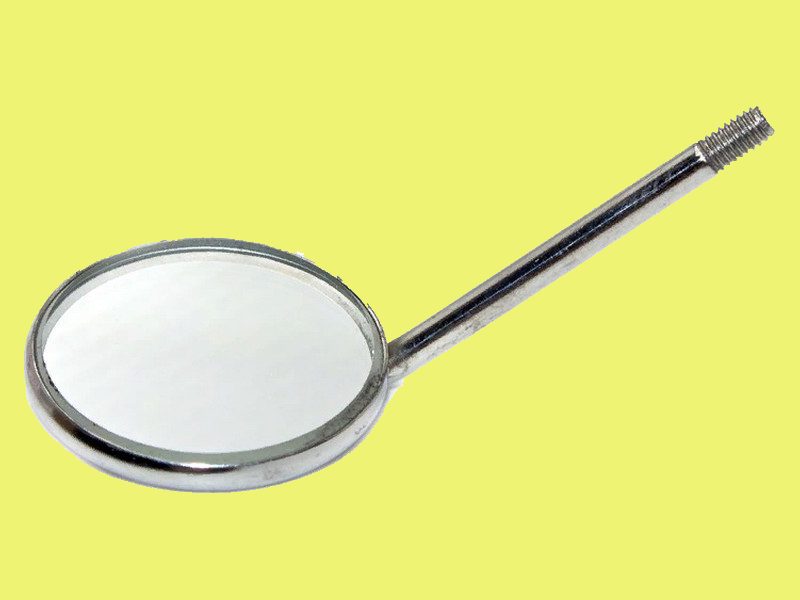 آینه یکبار مصرف دندانپزشکی؛ گرد محدب مقعر 2 مدل پلاستیکی فلزی