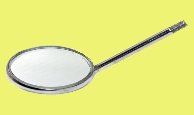 آینه یکبار مصرف دندانپزشکی؛ گرد محدب مقعر 2 مدل پلاستیکی فلزی