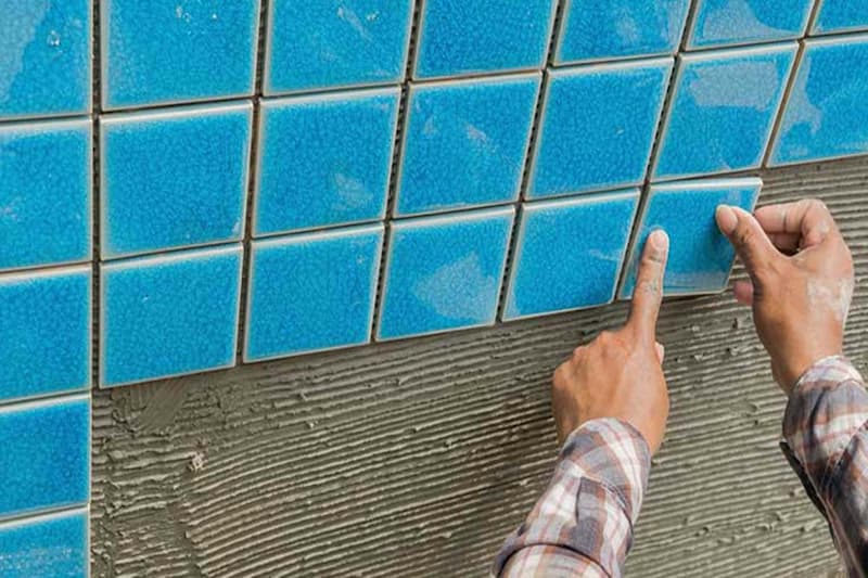 کاشی فیروزه ای تهران؛ آشپزخانه سالن پذیرایی اتاق مقاوم (ساییدگی تغییرات دما)