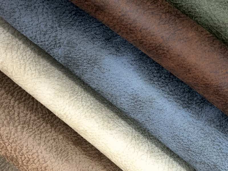 پارچه مبلی لیزا؛ جیر مخمل جنس چرم پنبه 2 رنگ طوسی قهوه ای