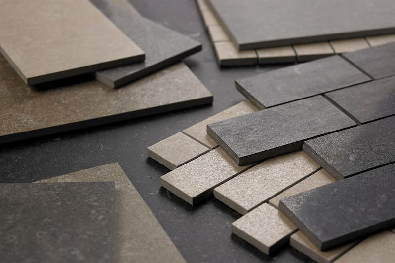 کاشی و سرامیک دیوار پارکینگ؛ سه بعدی شیاردار 3 رنگ مشکی کرم white