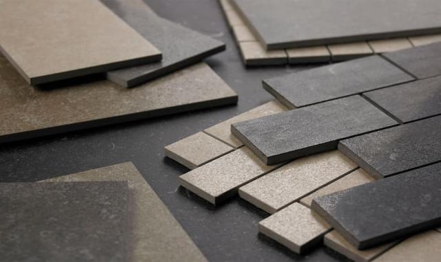 کاشی و سرامیک دیوار پارکینگ؛ سه بعدی شیاردار 3 رنگ مشکی کرم white