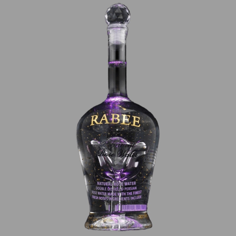 گلاب ربیع شیشه ای؛ رفع لکه پوستی درمان سردرد تولید کاشان iran