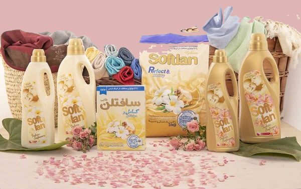 محصولات شوینده سافتلن؛ اسیدی قلیایی 2 ترکیب پلیمر تترا سدیم Softlan