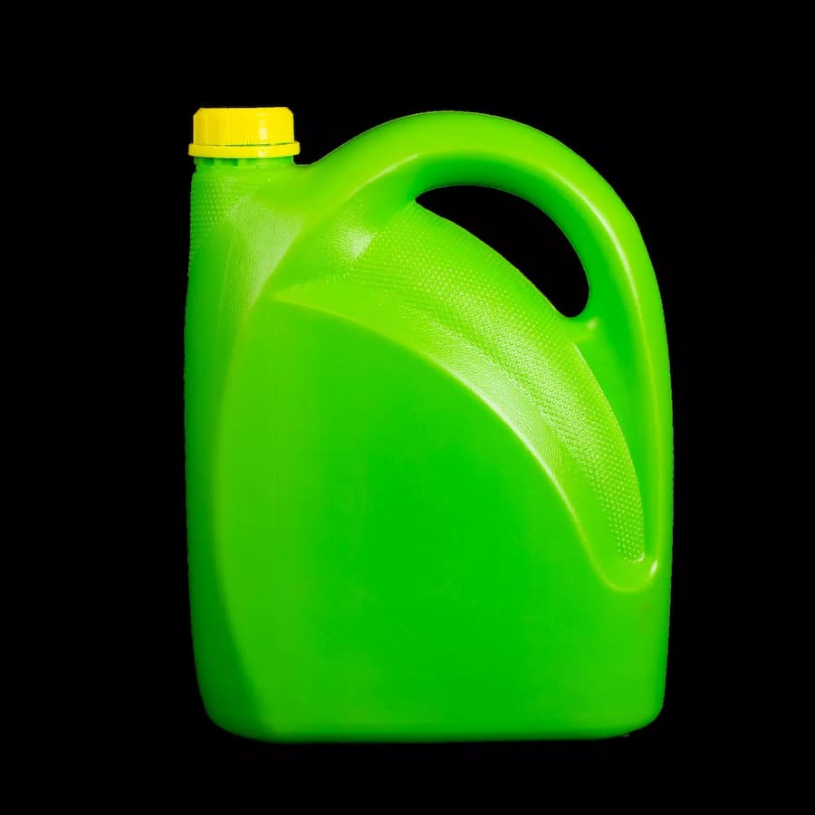 بطری چهار لیتری (گالن) گرد کتابی 3 رنگ سفید زرد قرمز bottle