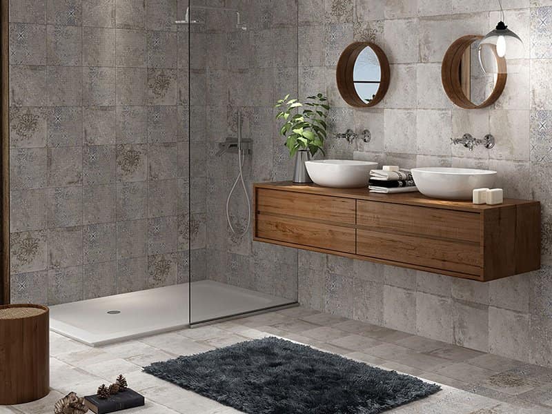 کاشی سرامیک فاوانیا؛ سفال لعاب 3 مدل دایره ای مثلثی مستطیلی