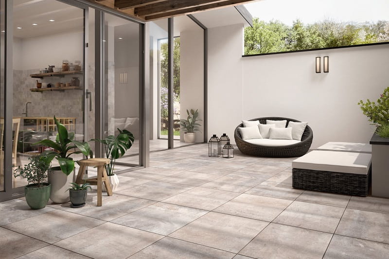 سرامیک تراس (کفپوش) صاف زبر برجسته مات براق فاقد ترک خوردگی ابعاد 20 60