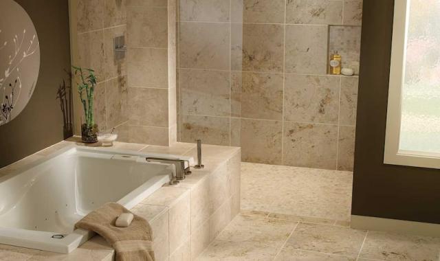 سنگ تراورتن فتیله؛ کفپوش سنگ بغل پله مقاومت عمر طولانی