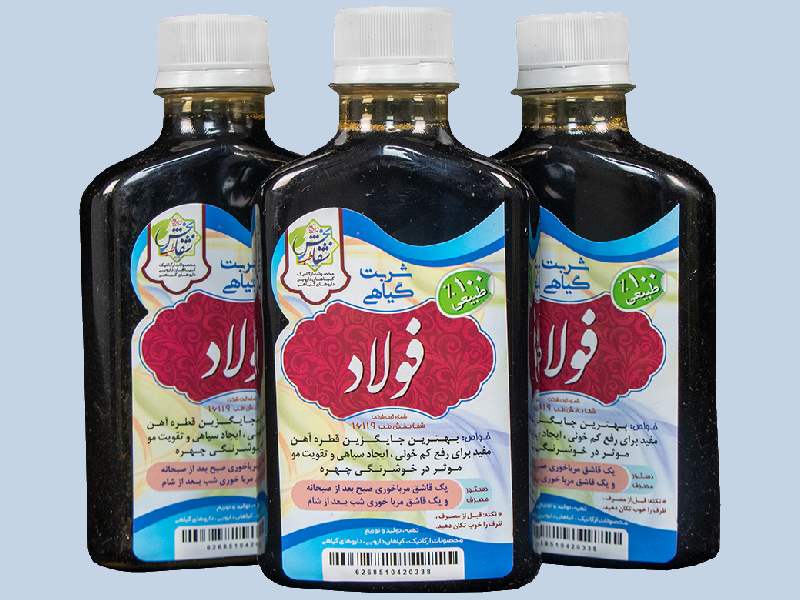 شربت گیاهی فولاد؛ ارگانیک درمان فقر آهن تقویت دستگاه هاضمه