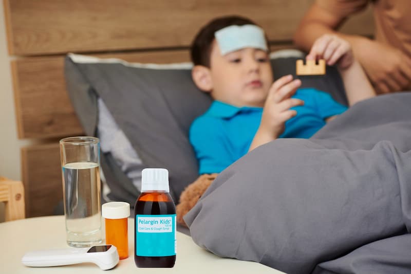 شربت گیاهی پلارژین کیدز؛ فاقد الکل بهبود سرفه عسل عصاره Pelagonium