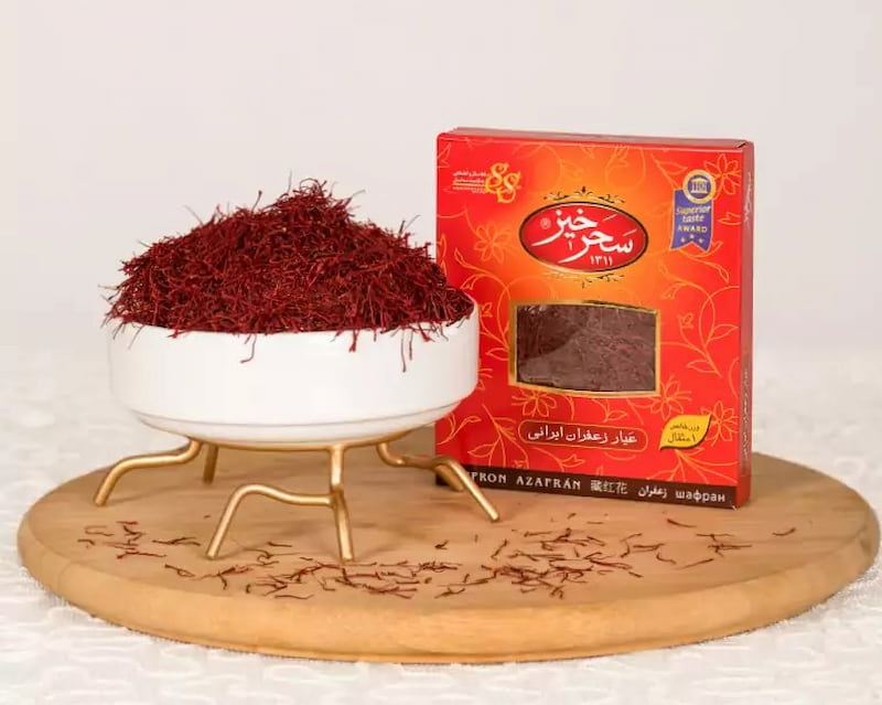 زعفران سحرخیز کادویی؛ بسته بندی چوبی مخمل کریستال 2 گرمی