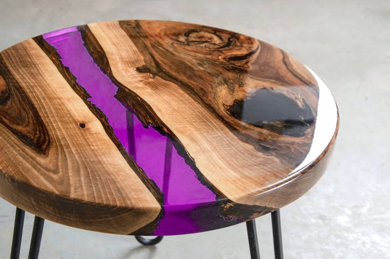 میز رزین اپوکسی؛ براق مقاوم طرح سه بعدی مدرن کلاسیک