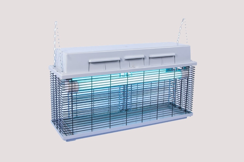 حشره کش برقی شهباز مدل 120؛ بدنه فلزی پلاستیکی رنگ (سفید نقره ای طوسی)