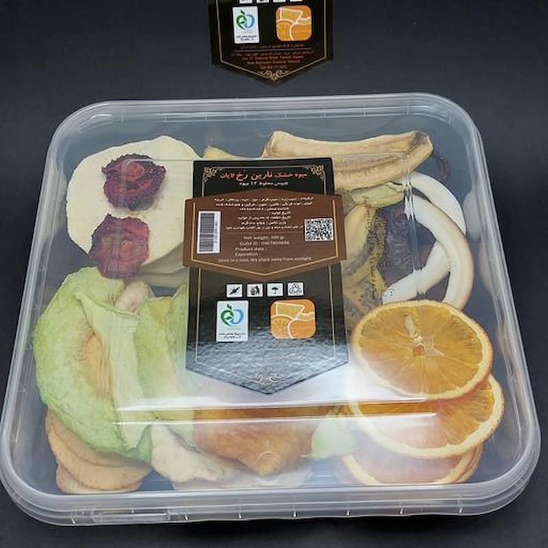 میوه خشک نارین؛ موز پرتقال نارگیل آلو فاقد مواد نگه دارنده حاوی ویتامین Narin