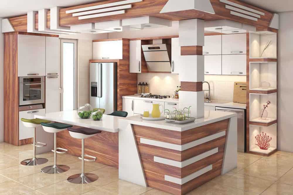 ام دی اف سفید فوق برجسته (چوب) کلاسیک ضد آب مقاومت بالا