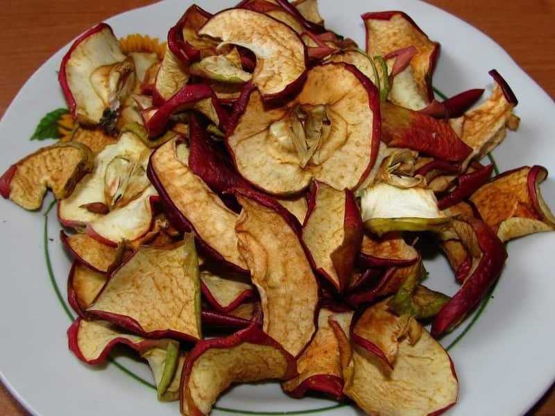 سیب خشک طبیعی؛ سنتی صنعتی (100 500) گرم سلامت لثه نقرص ویتامین A K