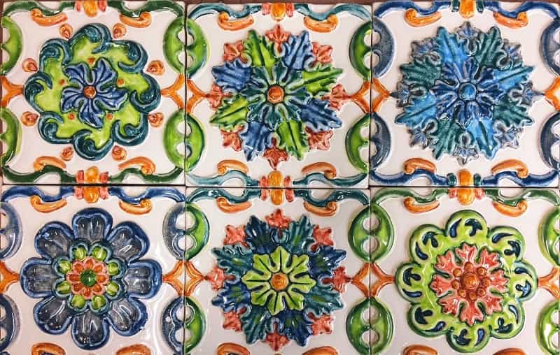 کاشی معرق کاری؛ مدرن کلاسیک سنتی 2 مدل برجسته ساده