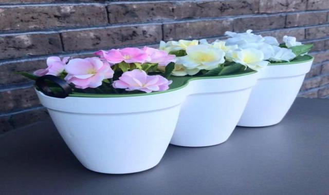 گلدان پلاستیکی گلپونه؛ جنس پلاستیک بازیافتی نگهداری گل (آپارتمانی گلخانه ای)