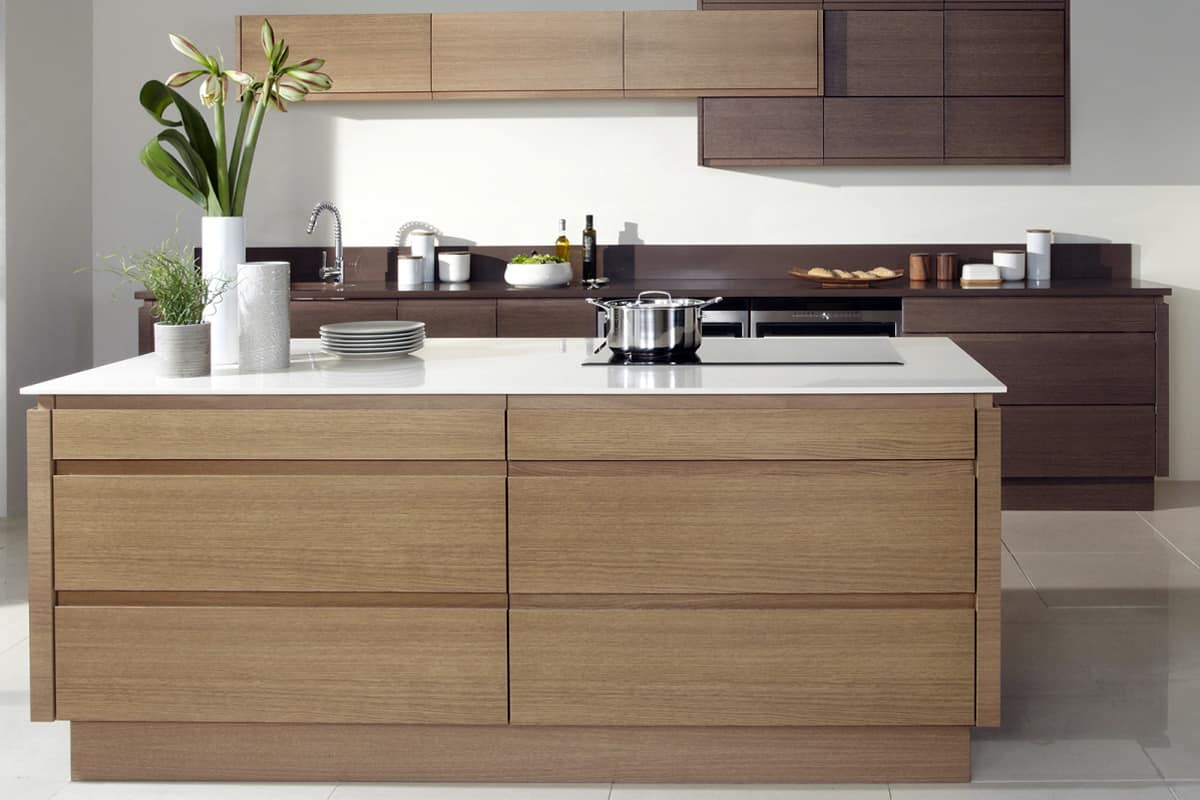 ام دی اف طوسی کم رنگ؛ مات براق مناسب کابینت سازی ساختمان