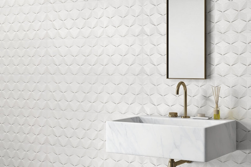 کاشی سه بعدی دیواری؛ ضد آب آشپزخانه سرویس بهداشتی ابعاد (60*60 80*80)