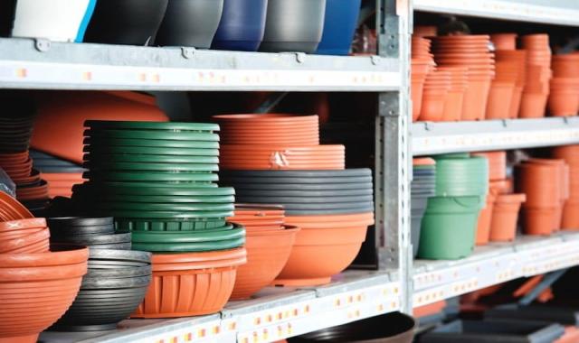 گلدان پلاستیکی ساده؛ مربع مستطیل دایره جنس پلاستیک فشرده