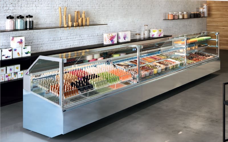 یخچال صنعتی لیبهر؛ استیل ضد زنگ 8 طبقه متحرک Liebhar