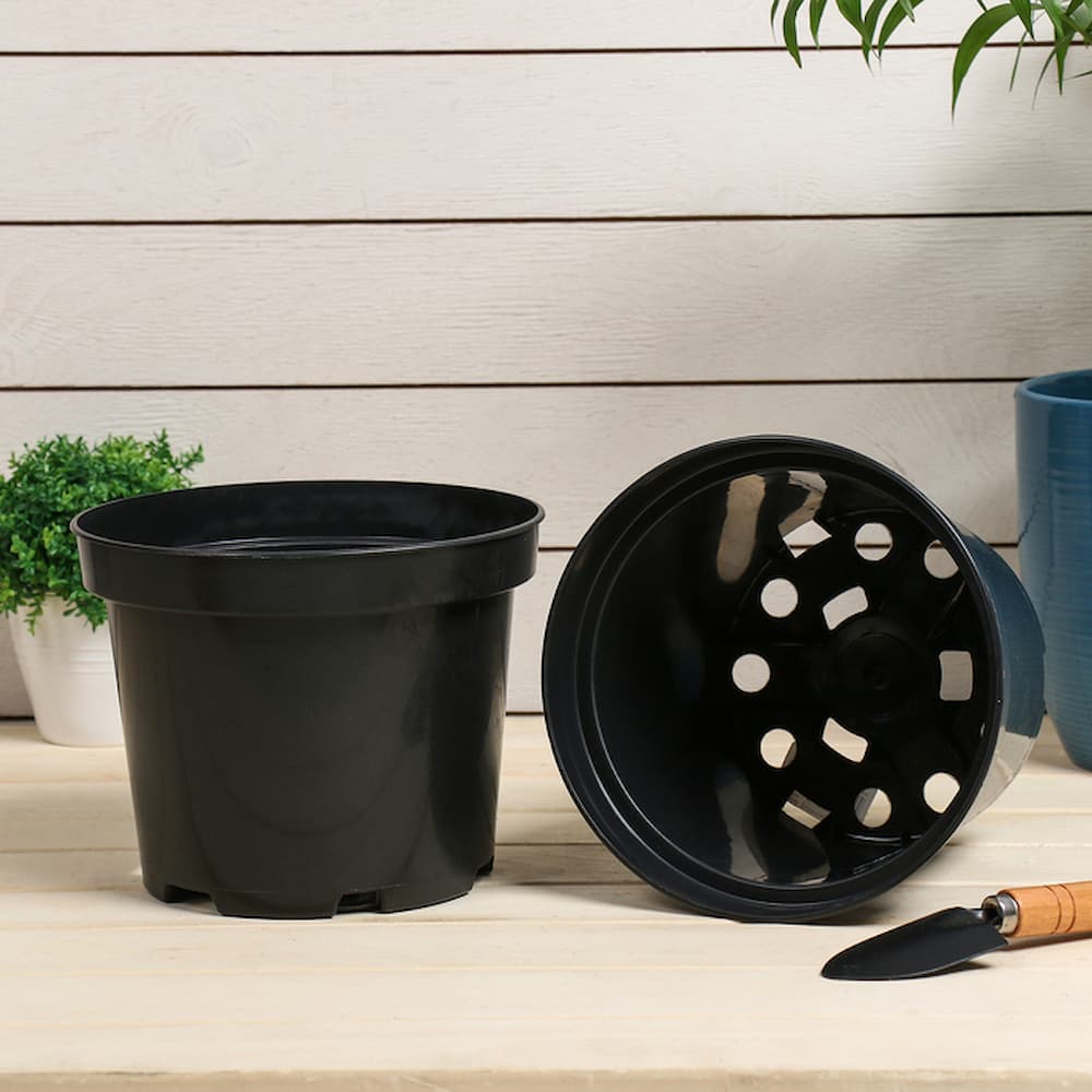 گلدان پلاستیکی سطل 4؛ مواد پلیمری مقاوم برابر نور خورشید فشار