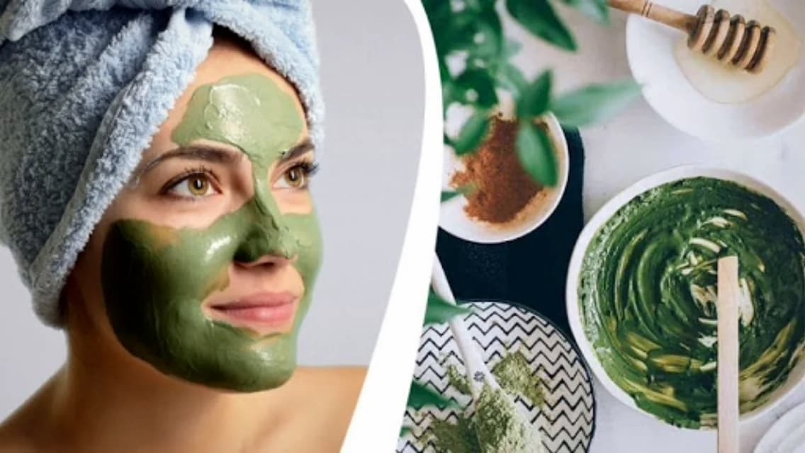 ماسک صورت جلبک؛ کلاژن سازی ضد جوش التهاب خاک رس Chlorophyll