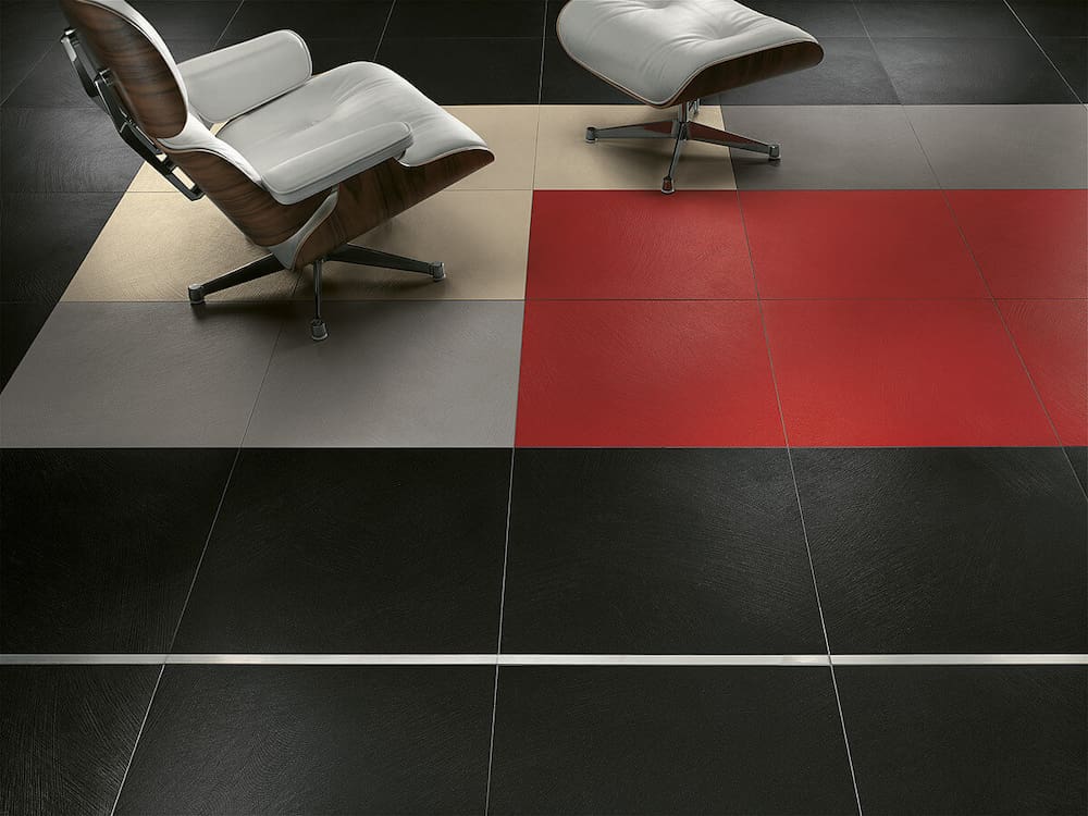 سرامیک کف مشکی؛ براق مات 3 شکل لوزی مربعی مستطیل جذب آب 0/5%