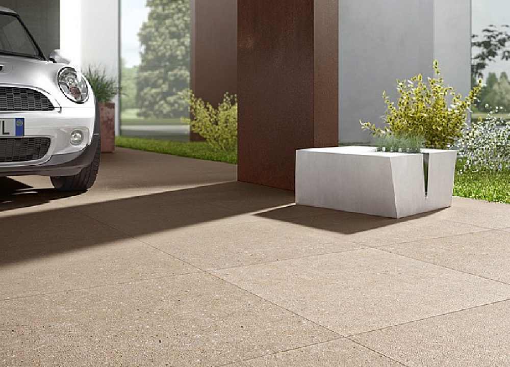 سرامیک پرسلان کف پارکینگ؛ ترکیبات (خاک رس گرانیت فلدسپات) ابعاد 60*60