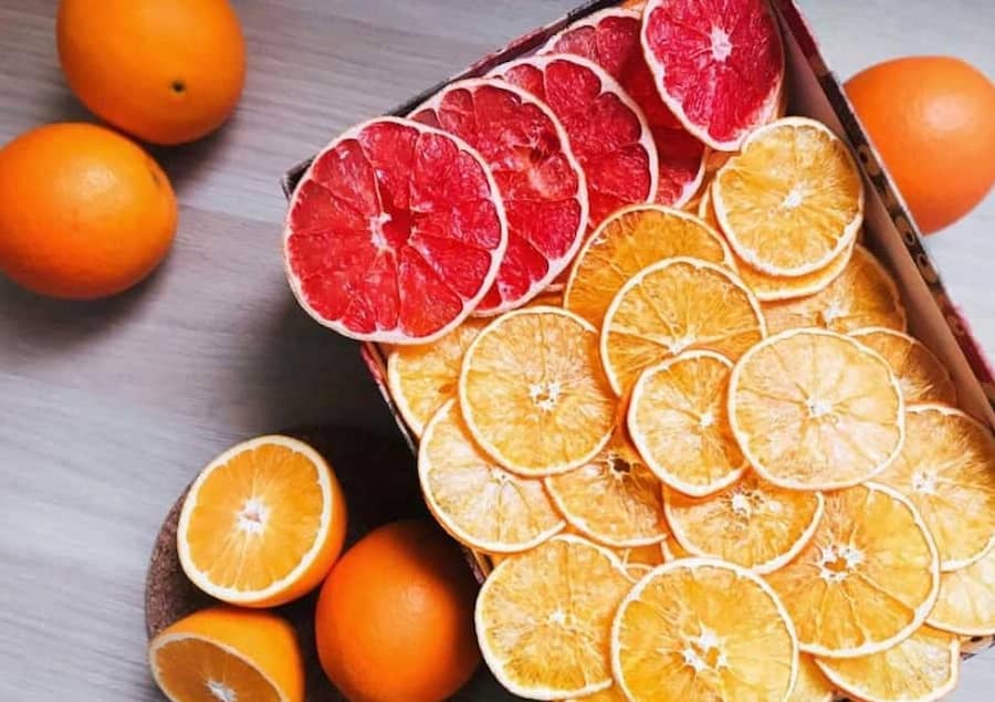 چیپس میوه پرتقال؛ تقویت قلب ضد سرطان ویتامین (E B C)