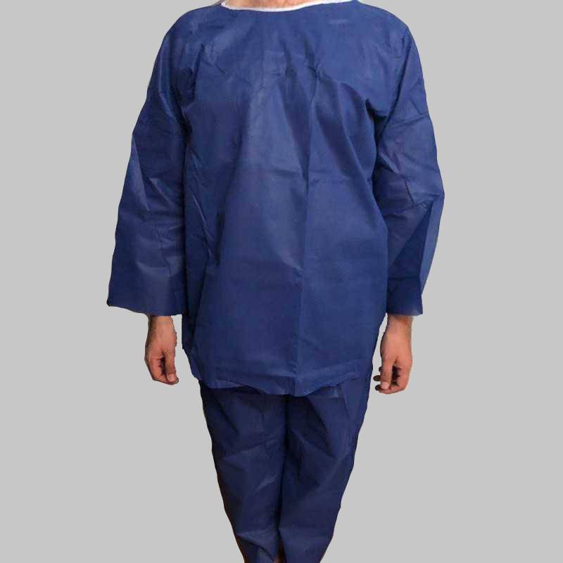 لباس بیمارستان گان؛ ضد حساسیت بهداشتی جنس اسپان باند (کوتاه بلند)