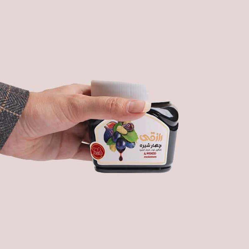 چهار شیره رازقی؛ توت انگور انجیر خرما تقویت بینایی قلب Razeghi