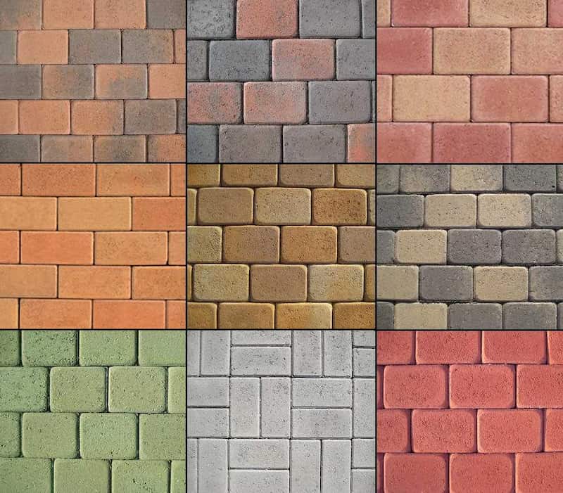 آجر نسوز تزیینی؛ مهری تراش آبمال 3 رنگ مشکی طوسی سفید