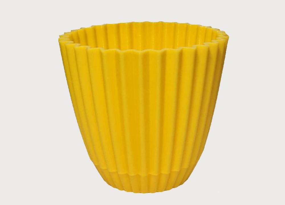 گلدان پلاستیکی شیاردار؛ وزن سبک 3 سایز کوچک متوسط بزرگ