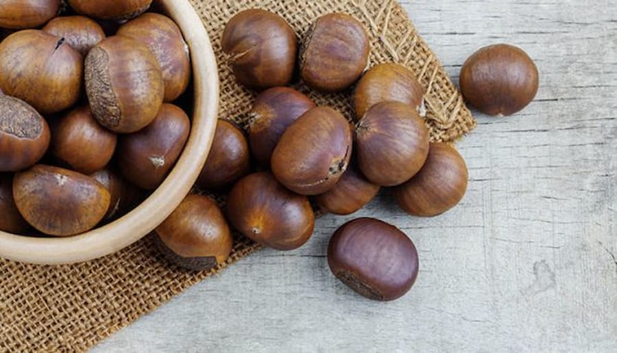 شاه بلوط جنگلی؛ ژاپنی هندی اسبی خام پخته (500 250) گرم