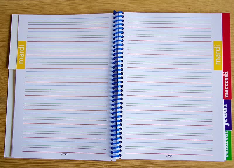 دفتر زبان انگلیسی؛ ساده سیمی مقوایی طلقی پلاستیکی (40 50 100) برگ