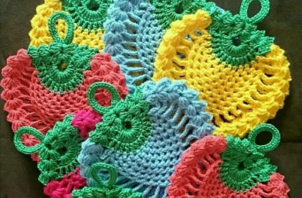 اسکاج فرفره ای (سیم ظرفشویی) جنس نخ الیاف بافتنی لطافت بالا