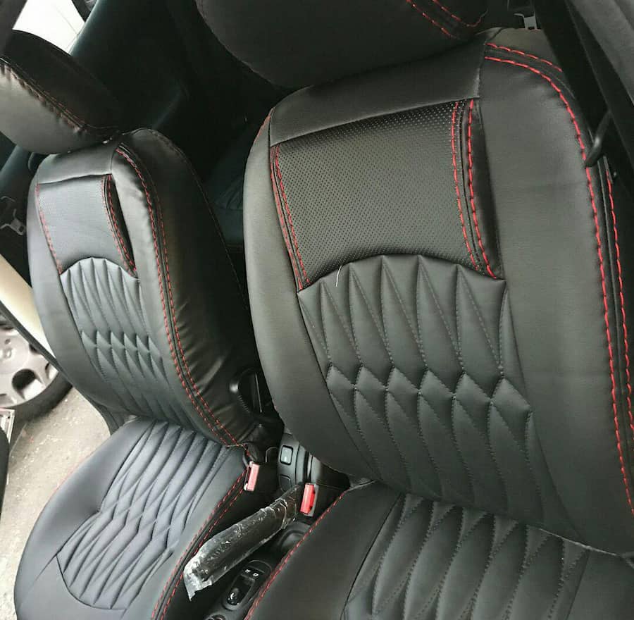 چرم مصنوعی ماشین؛ صندلی داشبورد 4 رنگ زرد قرمز مشکی سفید