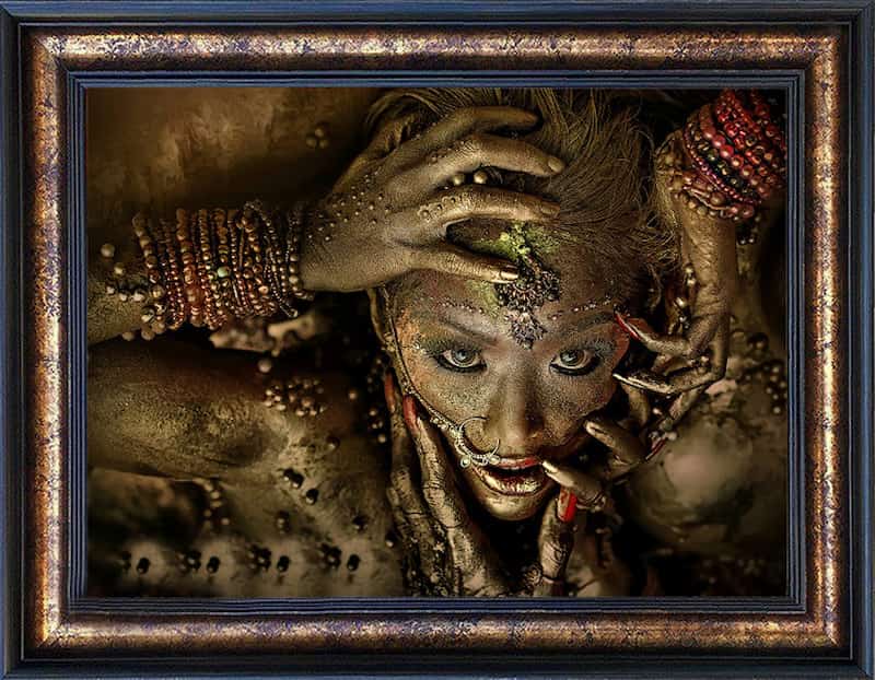 تابلو فرش چهره ماشینی؛ دستبافت 3 جنس ابریشم پشمی کرکی