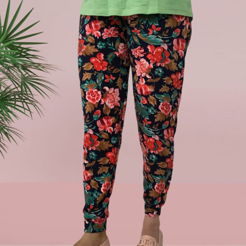 شلوار زنانه گیاهی؛ اسلش برمودا دمپا (نخی پنبه ای) ضد حساسیت سبک