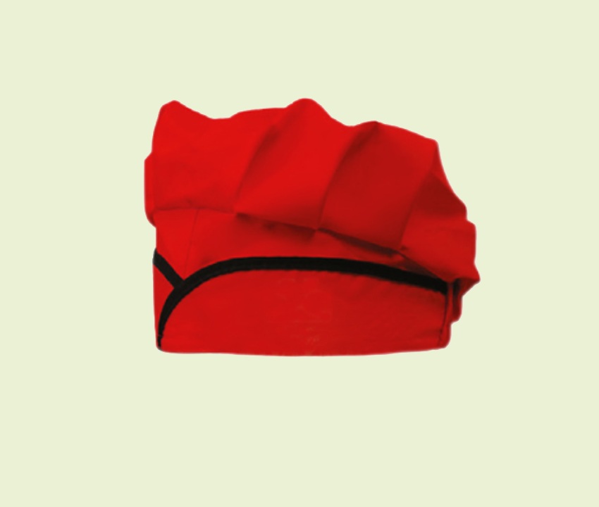 کلاه یکبار مصرف آشپزی؛ ترگال ویسکوز پلی استر 3 رنگ سفید آبی شفاف