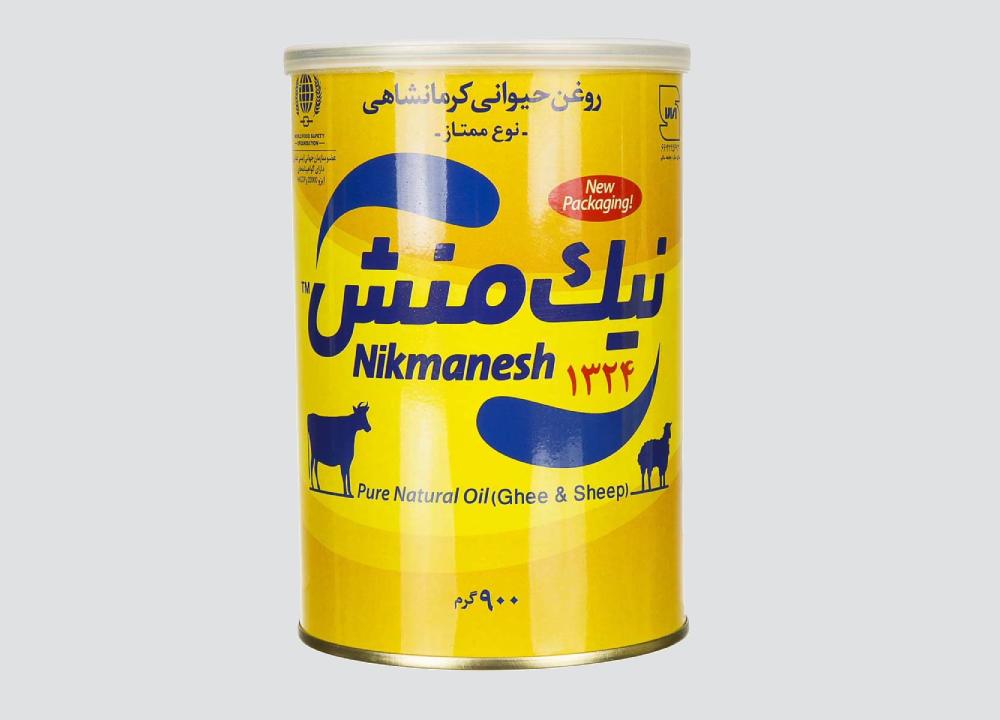 روغن حیوانی کرمانشاهی ممتاز نیک منش؛ طبع گرم خالص 450 گرم
